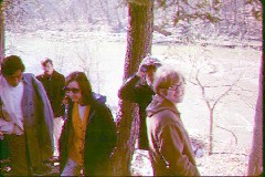 Andy Perreault (in back); Dorrie; Jim Grau (with binoculers); Turkey Run; Grad House friends; Purdue